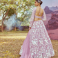Embroidered Georgette Lehenga Set with Delicate Bead Work