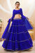 Ethnic Georgette Lehenga Featuring Leheriya Print & Lace Detailing
