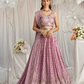 Georgette Sequin Embroidered Semi-Stitched Lehenga Choli & Dupatta