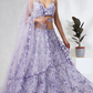 Georgette Sequins And Thread Embroidery Lehenga Choli Dupatta