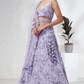 Georgette Sequins And Thread Embroidery Lehenga Choli Dupatta