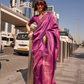Floral Woven Zari Silk Banarasi Saree