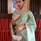 Elegant Tussar Silk Saree with Zari Woven Detailing