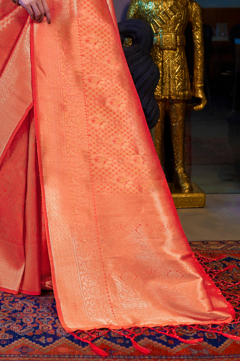 Traditional Soft Woven Saree in Rich Kanjivaram Silk
