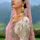 Elegant Pastel Bridal Lehenga – Heavy Zari & Thread Embroidery