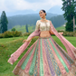 Elegant Pastel Bridal Lehenga – Heavy Zari & Thread Embroidery