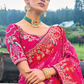 Blushing Royalty in Pink Dola Silk with Heavy Khatli Embroidery