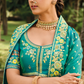 Handcrafted Designer Embroidered Banarasi Silk Lehenga Set