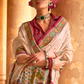 Super Polyester Viscose Silk Saree with Hand Block Luxury Print