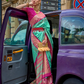Premium Printed Saree in Polyester Viscose Silk with Shine