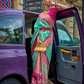 Premium Printed Saree in Polyester Viscose Silk with Shine
