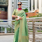 Handloom Kanchivaram Buttery Silk Saree with Rich Zari Weaving - LaVante Fashion