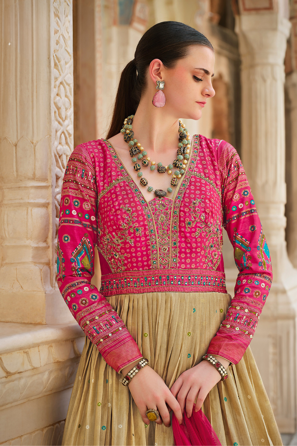 Lehenga Choli de seda de diseñador en color azul turquesa, lista para usar, con brillo y detalles de espejo