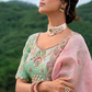 Beautifully Shaded Silk Lehenga with Handcrafted Embroidery & Cutwork