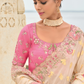 Soft Radiance in Pink Tissue Georgette Elegance