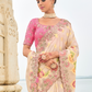 Soft Radiance in Pink Tissue Georgette Elegance