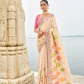 Soft Radiance in Pink Tissue Georgette Elegance