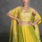 Yellow Organza Readymade Dress Featuring Delicate Sheer Fabric and Timeless Elegance