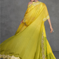 Yellow Organza Readymade Dress Featuring Delicate Sheer Fabric and Timeless Elegance