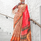Digital Floral Printed Crepe Silk Saree with Graceful Drape