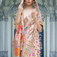 Premium Floral Banarasi Saree with Pashmina Silk Look
