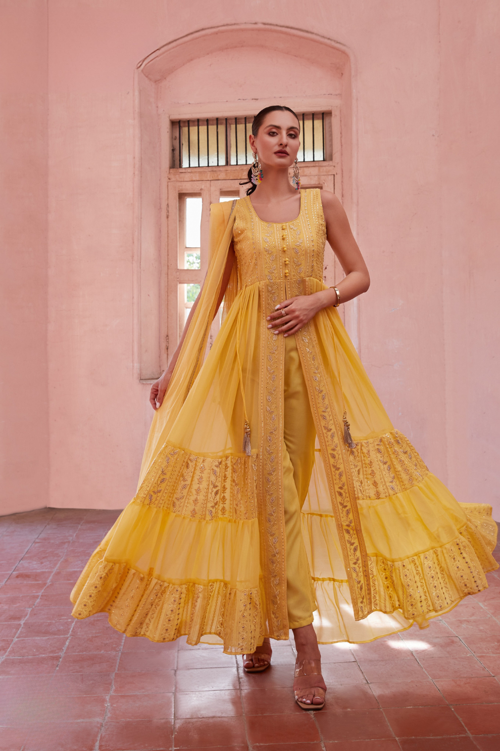 Lehenga Choli de seda de diseñador en color azul turquesa, lista para usar, con brillo y detalles de espejo