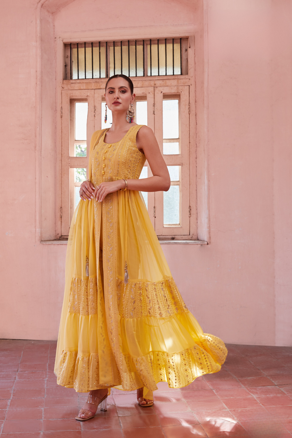 Lehenga Choli de seda de diseñador en color azul turquesa, lista para usar, con brillo y detalles de espejo