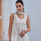 Elegant White Georgette Readymade Salwar Suit