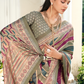 Pure Viscose Georgette Saree with Burnout Fancy Design