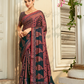Pure Viscose Georgette Saree with Burnout and Soft Varnish Finish