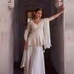 Off White Embroidered Georgette Sharara Suit Elegant Design