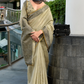 Linen Tissue Silk Saree with Elegant Sheen - LaVante Fashion
