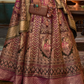 Lehenga Choli de seda de diseñador en color azul turquesa, lista para usar, con brillo y detalles de espejo