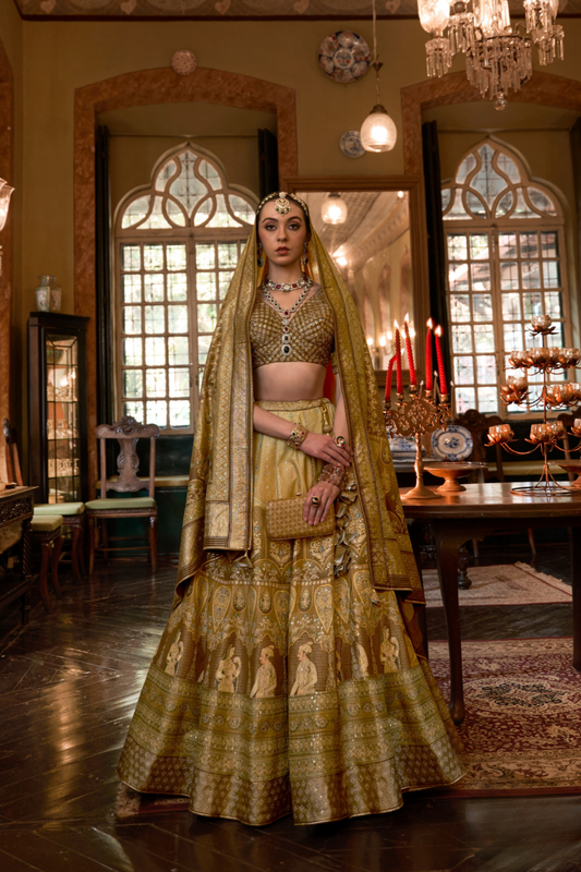 Lehenga Choli de seda de diseñador en color azul turquesa, lista para usar, con brillo y detalles de espejo