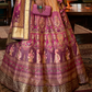 Soft Purple Silk Lehenga With Purple Hues