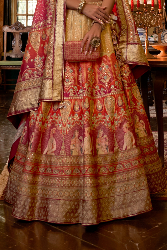 Lehenga Choli de seda de diseñador en color azul turquesa, lista para usar, con brillo y detalles de espejo