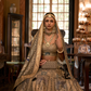 Lehenga Choli de seda de diseñador en color azul turquesa, lista para usar, con brillo y detalles de espejo