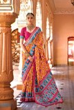 LAVANTEFASHIONMERCERIZEDAIRCELSILKWITHUNIQUEPATOLADESIGNANDELEGANTGOLDPRINTWITHGOLDPRINTEDWAIST_KANDORA_BELT_8 - LaVante Fashion