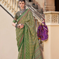 Mercerized New Sigma Silk Saree with Aqua Finish