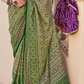 Mercerized New Sigma Silk Saree with Aqua Finish