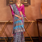 Gold Printed Patola Style Saree in Premium Sigma Silk