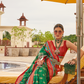 Traditional Patola Print Saree in Sigma Silk Blend Fabric
