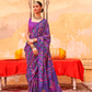 Mercerized Sigma Silk Saree with Classic Design and Aqua Finish - LaVante Fashion