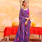 Mercerized Sigma Silk Saree with Classic Design and Aqua Finish - LaVante Fashion