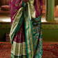 Patola Printed Sigma Silk Saree with Gold Accents