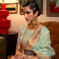 Elegant Modal Saree with Copper Zari Handloom Weaving