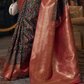 Graceful Gota Handloom Woven Silk Saree with Traditional Detailing