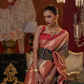 Graceful Gota Handloom Woven Silk Saree with Traditional Detailing