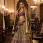 Green Glamour Stone Embroidered Silk Lehenga - LaVante Fashion
