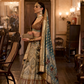 Grey Rewaa Taj Mahal Royal Silk Lehenga - LaVante Fashion